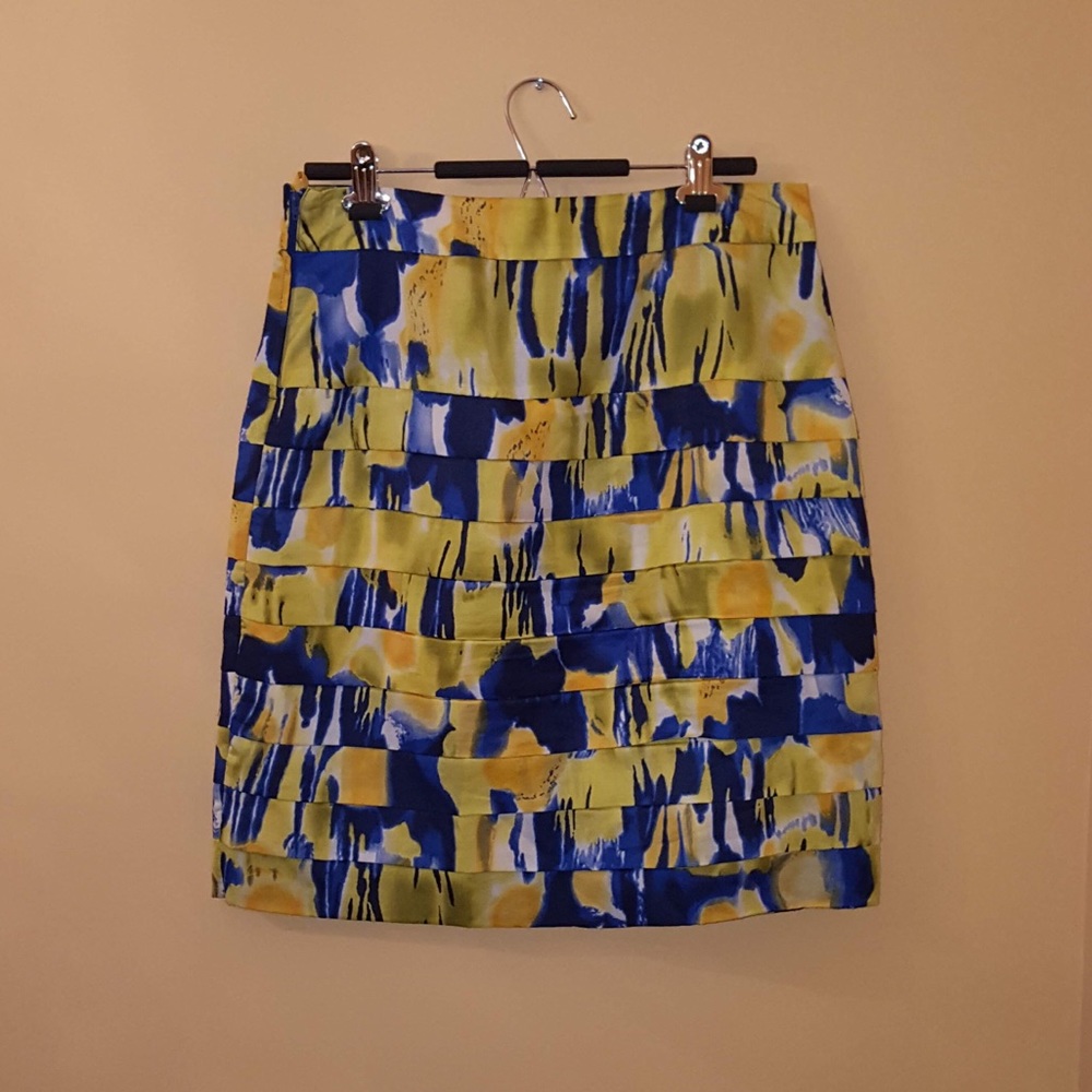 Calvin Klein multicolor layered skirt size 10